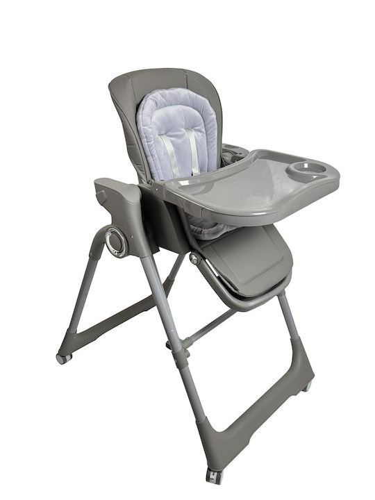 ForAll Galaxy Klappbarer Baby Hochstuhl 3 in 1 mit Höhenverstellbar in Grau