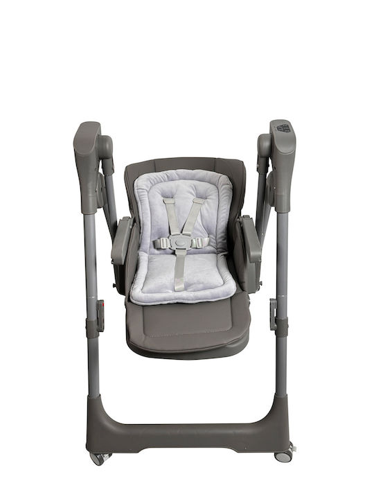 ForAll Galaxy Klappbarer Baby Hochstuhl 3 in 1 mit Höhenverstellbar in Grau