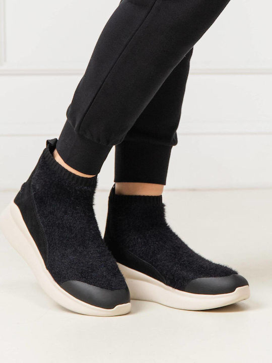 Griffith Damen Chunky Stiefel Schwarz