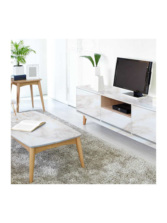 White Marble Wallpaper Sticker 40cm x 300cm