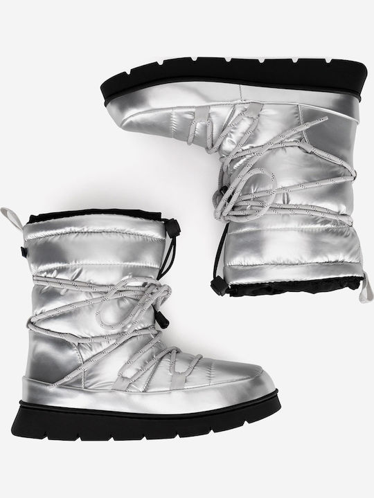 Damenstiefel Silber