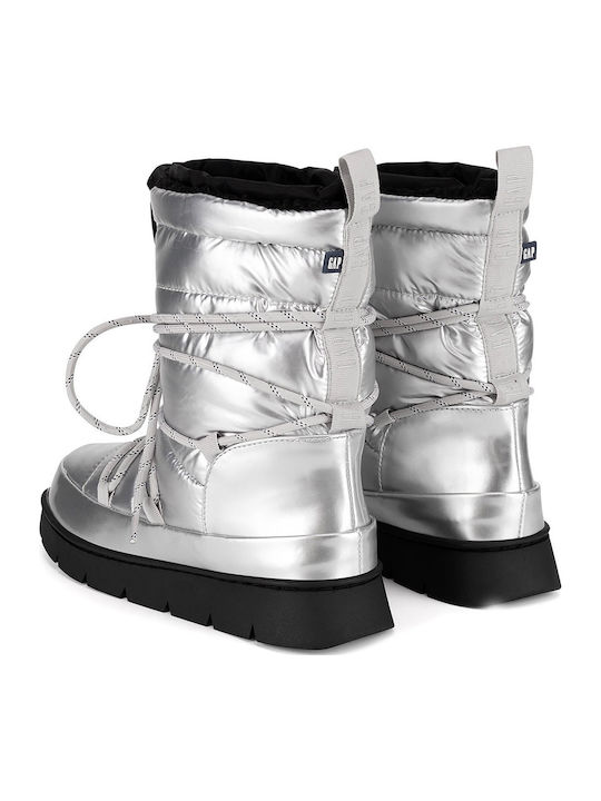 Damenstiefel Silber