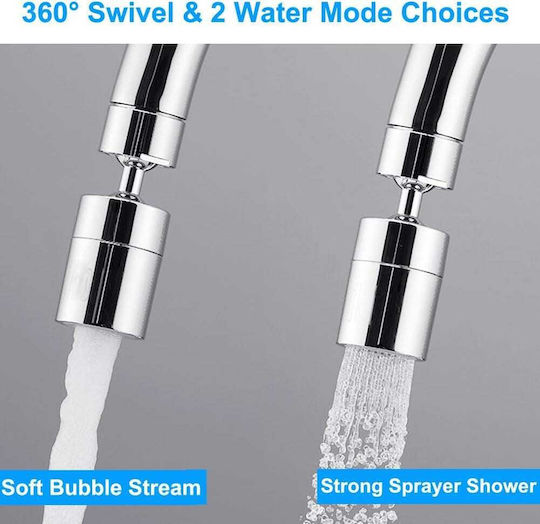 Rotating Faucet Arm 360° – 2 Functions M22/m24