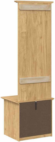 Eingangsmöbel mit Schrank Honey Brown 50x40x156.7cm