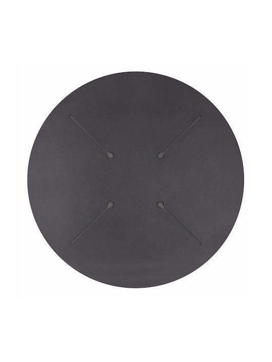 HomeMarkt Rund Tischoberfläche aus Spanplatte Black 60x60x1.2cm HM5841.21 2Stück