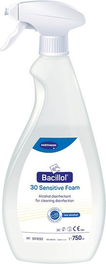 Hartmann Bacillol 30 Sensitive Foam Αφρός Καθαρισμού Γενικής Χρήσης με Απολυμαντική Δράση 750ml