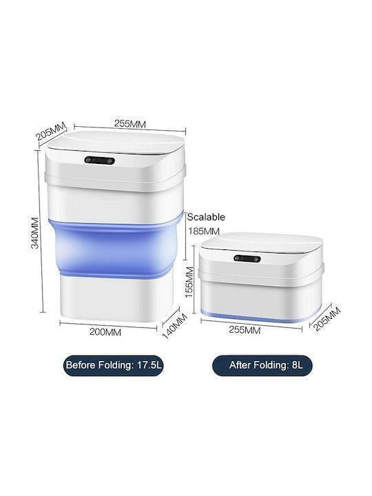 Coș de Gunoi Plastic cu Senzor Multicolor 8lt 1buc