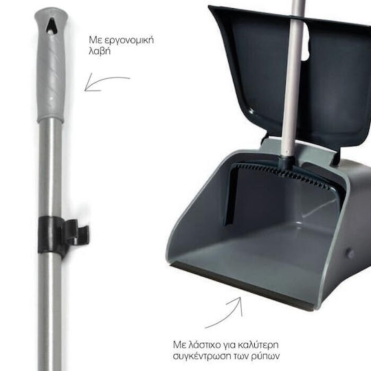 Viopsyctr Taf Line Professional Dustpan with Extendable Handle and Openable Lid 8622