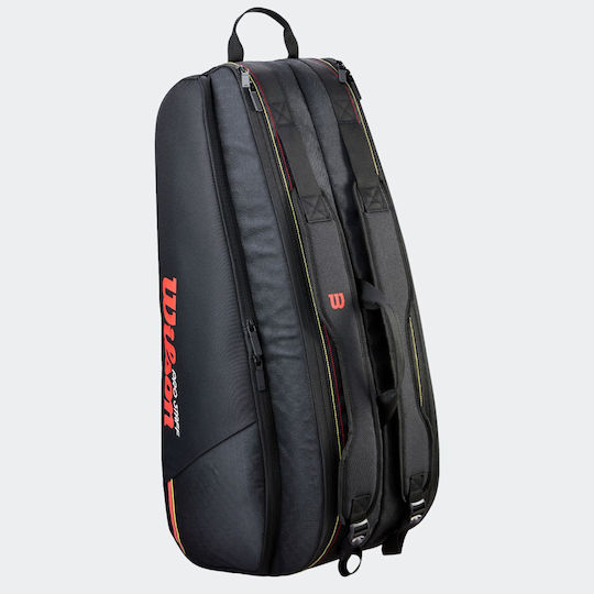 Wilson Staff Τσάντα Ώμου / Χειρός Τένις 6 Ρακετών Μαύρη