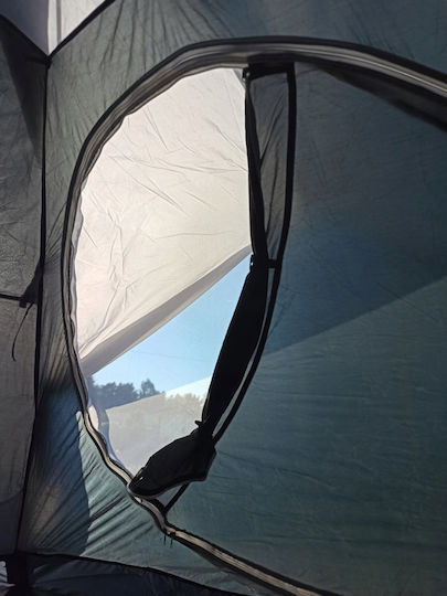 Acra Camping Tent Igloo Mountaineering Grey with Double Cloth 4 Seasons for 3 People Waterproof 3000mm 220x365x115cm