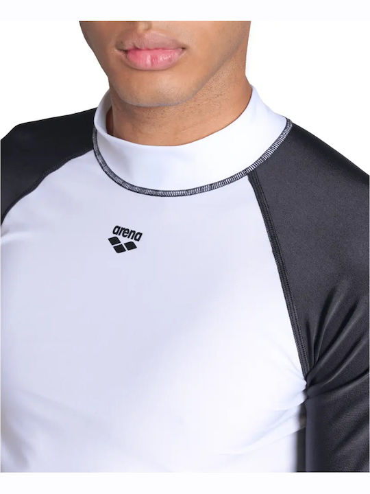 Arena Rash Vest UPF 40+ Ανδρική Κοντομάνικη Αντηλιακή Μπλούζα Λευκή
