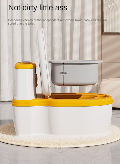 Little Mom Potty Bowl with Sounds & Lid Gray