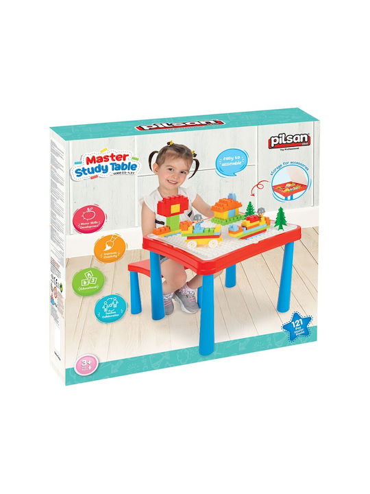 Set Masă cu Scaune pentru Copii din Plastic Multicolor Pilsan