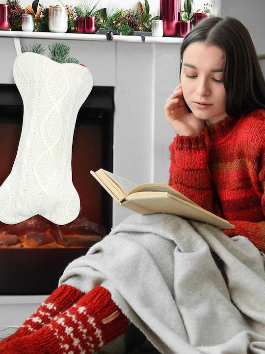 Christmas Knitted Decorative Socks Bone Shape