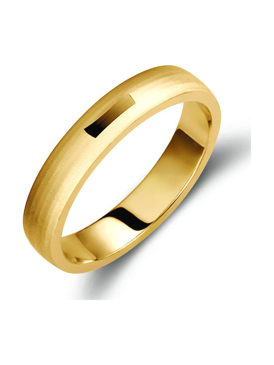 Valauro – Ματ Βέρες Χρυσό 9κ Πάχος 4.00mm