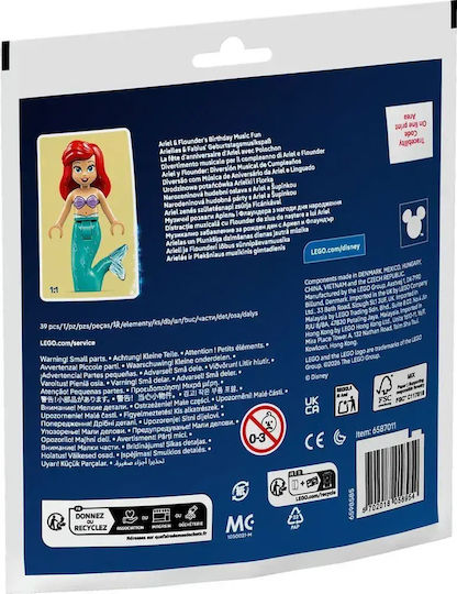 LEGO Disney Ariel & Flounder's Birthday Music Fun for Ages 5+ 39 Pieces