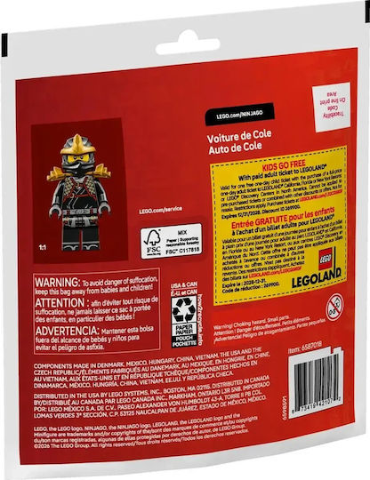 LEGO Ninjago Ninja Колата на Коул за 6+ години 39 броя