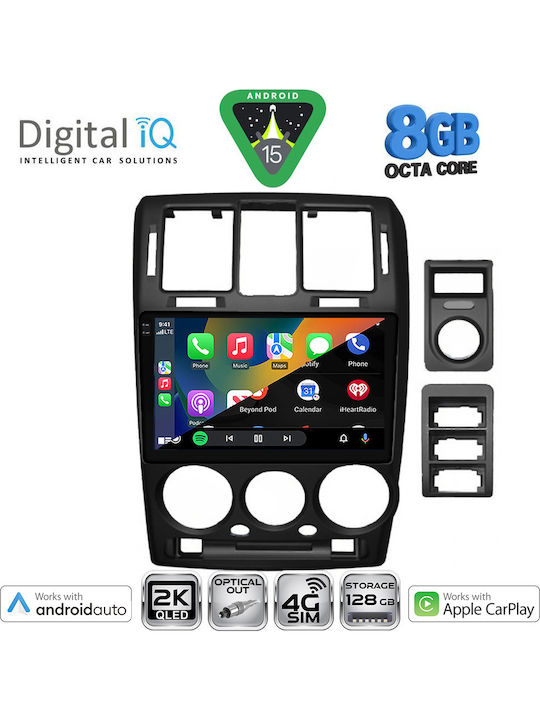 Digital IQ Car Audio System for Hyundai Getz 2002-2011 (Bluetooth/USB/WiFi/GPS/Apple-Carplay/Android-Auto) with Touch Screen 9"