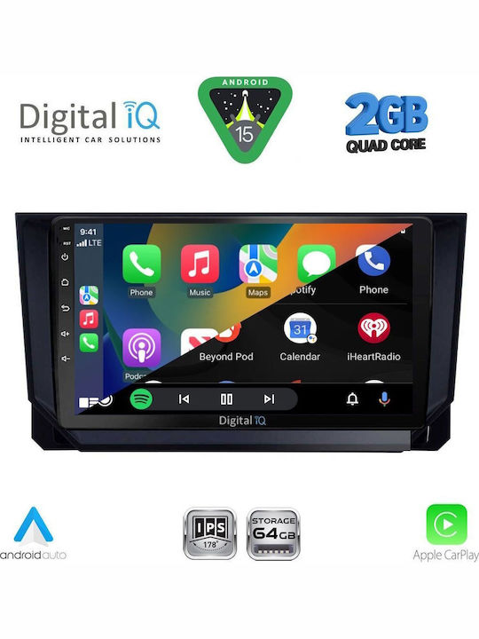 Digital IQ Car Audio System for Mazda CX-9 2006-2015 (Bluetooth/USB/WiFi/GPS/Apple-Carplay/Android-Auto) with Touch Screen 10"