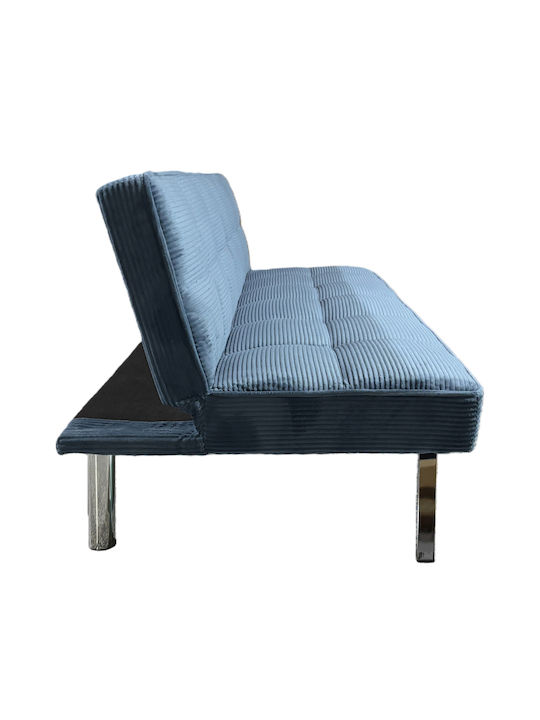 Elvore Three-Seater Sofa Bed Blue 190x83x74 cm 15390009