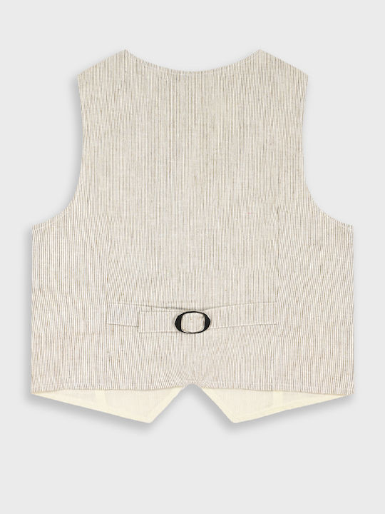 Energiers Baptism Vest for Boys Beige