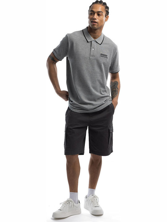 Polo Herrenbluse Kurzarm Graue