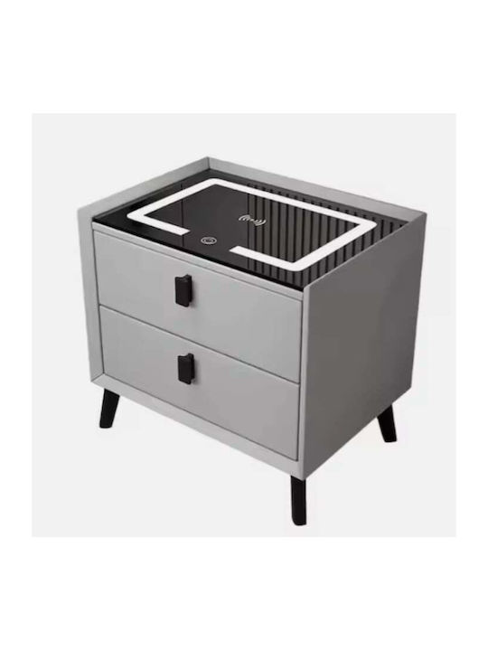 Nachttisch Holz Gray 50x40x45cm