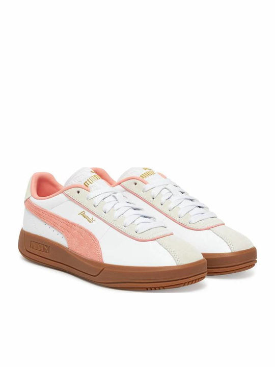 PUMA Club Sneakers White / Roselatte / Gold