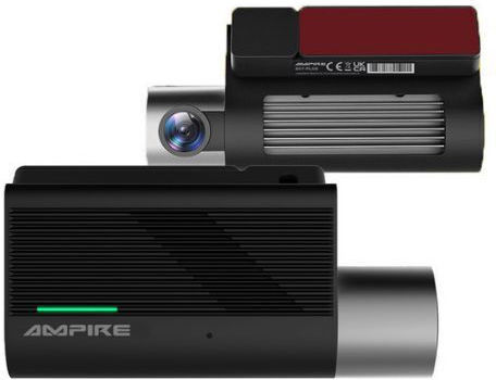 Ampire DC7-Pro Σετ Κάμερα DVR Αυτοκινήτου 1080P Wi-Fi, GPS & Κάμερα Οπισθοπορείας
