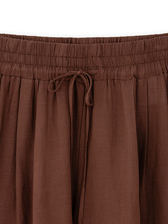 Γυναικεία Ζιπ Κιλότ Brown
