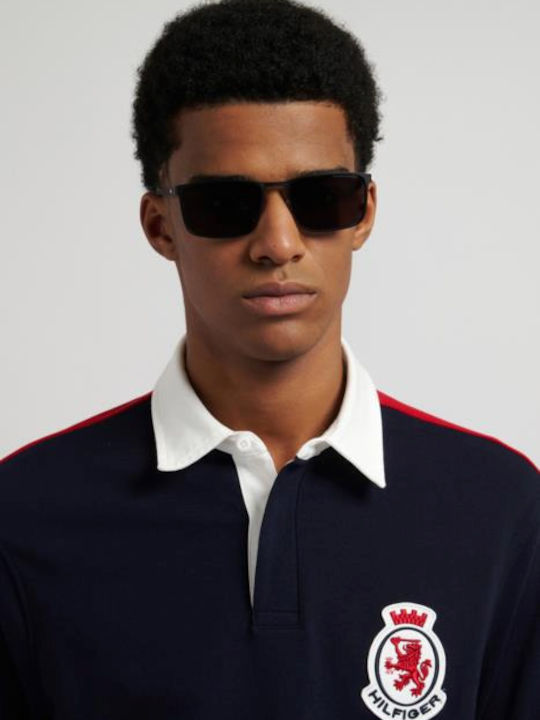 Tommy Hilfiger Unisex Sonnenbrillen mit Schwarz Metallisch Rahmen und Gray Gläser TH2319/S 807/IR