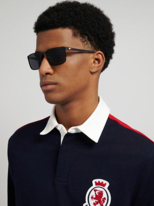 Tommy Hilfiger Unisex Sonnenbrillen mit Schwarz Metallisch Rahmen und Gray Gläser TH2319/S 807/IR