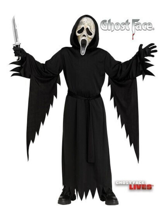 Carnival Costume Scream Ghost Face Aged