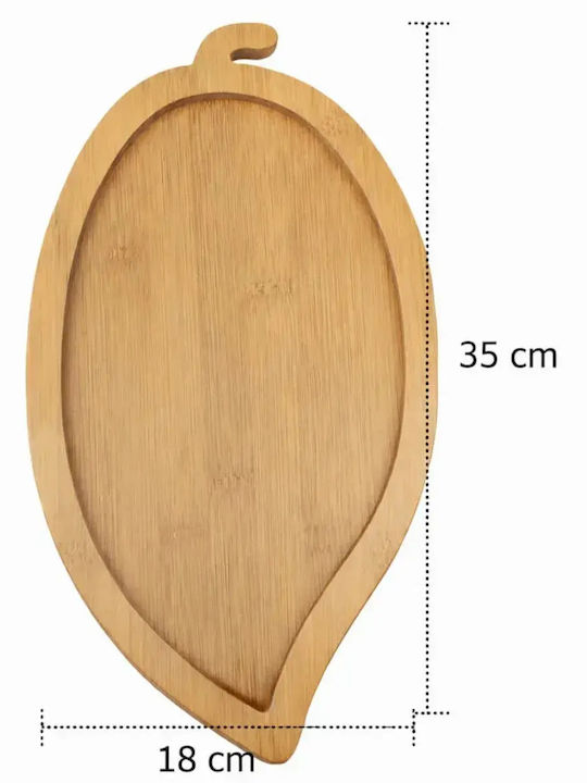 Wooden Serving Platter 35x18cm