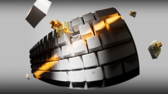 Ducky One X Безжичен Гейминг Механична Клавиатура с RGB подсветка (Международен Английски) Черен