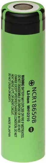 Panasonic Rechargeable Li-ion Battery 18650 3.6v 3350mAh 4.87A With Protection (PCM) Ø18.1x69.4mm NCR18650B