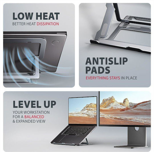 Axagon Βάση Στήριξης για Laptop έως 17.3" Γκρι STND-LAG