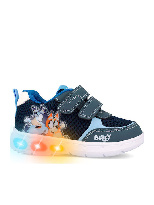 Kids Sneakers Anatomic with Scratch & Lights Blue