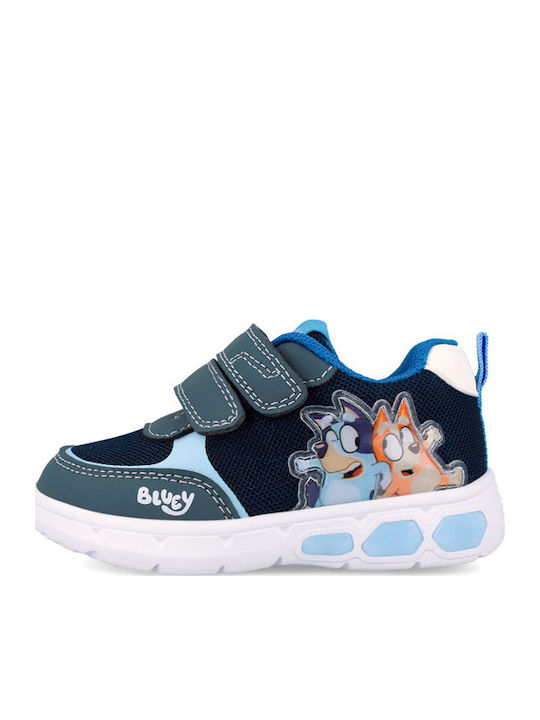 Kids Sneakers Anatomic with Scratch & Lights Blue