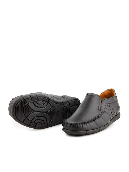 Men's Leather Moccasins Black