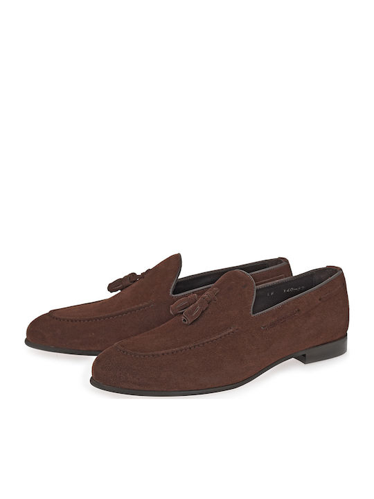 Wildleder Herren Mokassins in Braun Farbe