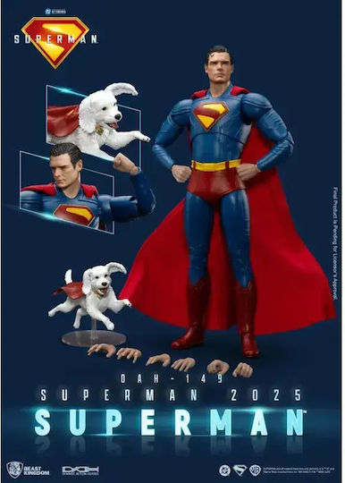 Superman 2025 Action Figure Superman & Krypto 21cm