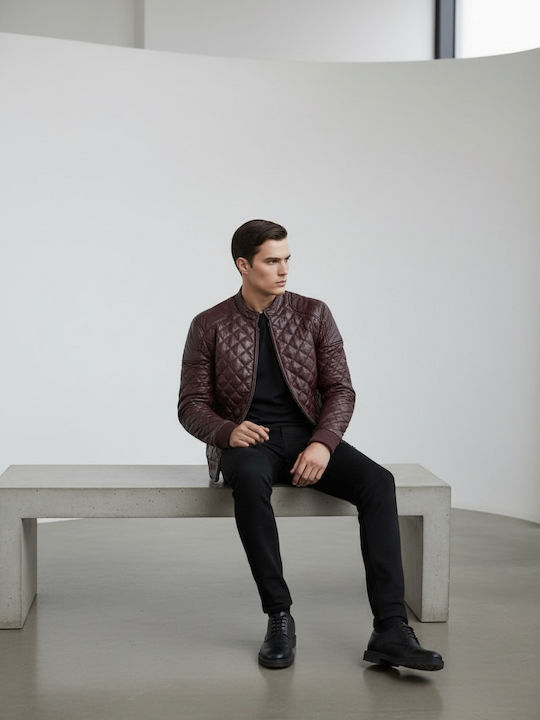 Leather Jacket Bordeaux