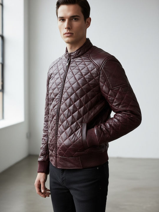 Leather Jacket Bordeaux