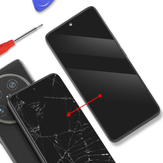 Clappio Complete Screen Xiaomi 14 Ultra Pre-assembled Glass Chassis Black