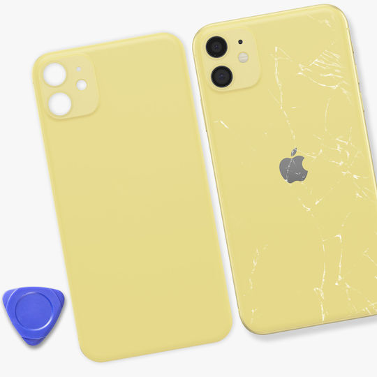 Clappio Капак За Батерия За iPhone 11 С Предварително Поставено Лепило Жълт