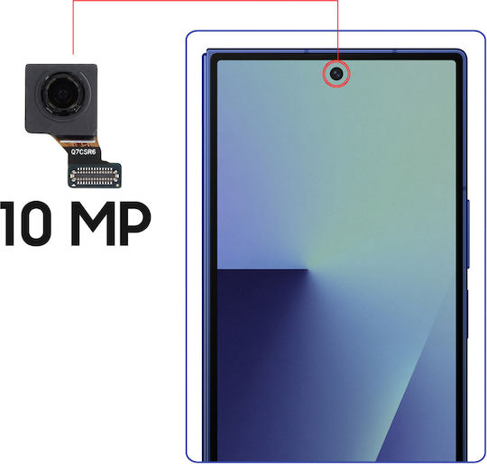 Samsung Original External Front Camera Galaxy Z Fold7 10mp Selfie Sensor Service Pack Black
