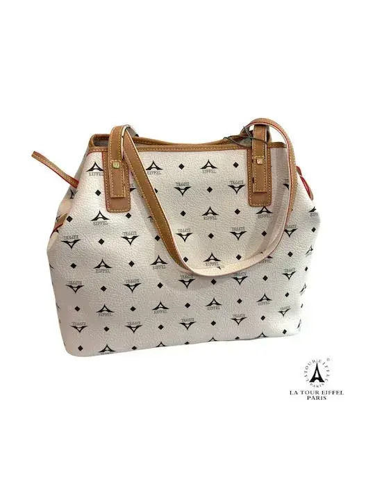 Fabric Women's Drawstring Bag Beige 36-171034-2X