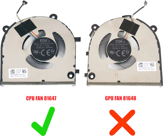 Laptop Fan Cpu Cooling Fan Lenovo Ideapad Pro 5 16irh8 83as 16aph8 83ar 5f10s14081 5f10s14082 5f10s14131 Dc28000k8v0 Bapb0808r2hy003 4pin Code 81647
