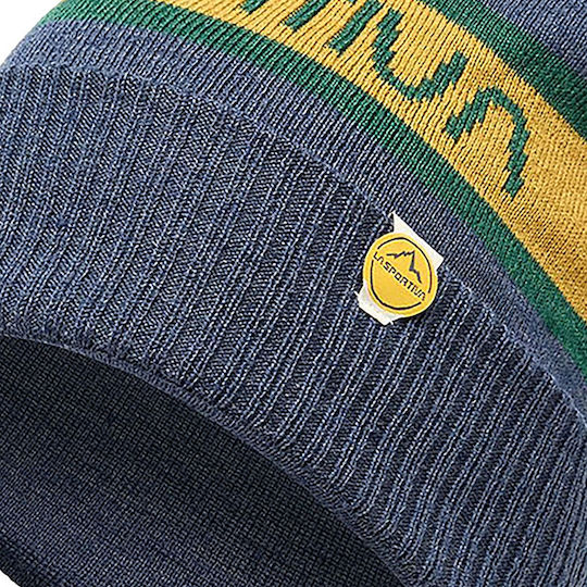 Orbit Beanie Unisex Beanie Gestrickt in Marineblau Farbe